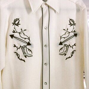 VTG 80s H Bar C Longtail California Ranchwear Autumn leaves Size 16